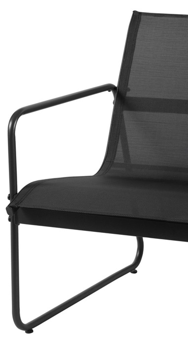 Sofasæt stål sort 4 dele - Envy